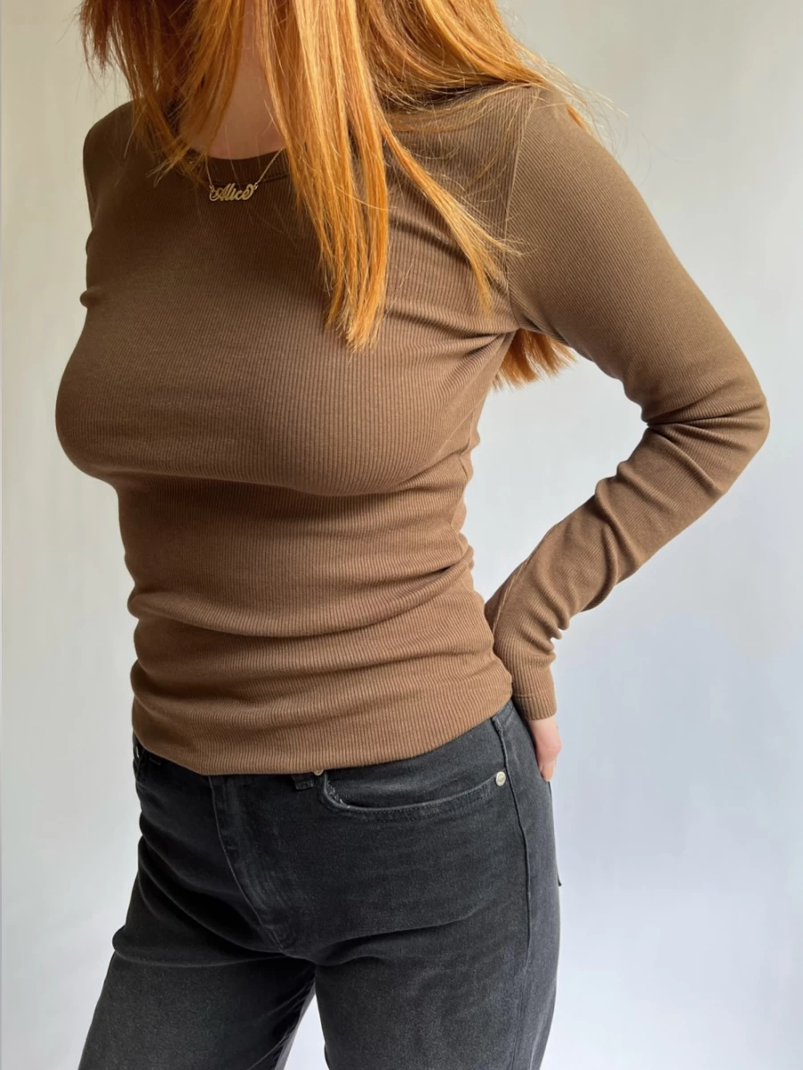 Sweaters Women | Daily Long Sleeve Top Ribbed Djerf Avenue